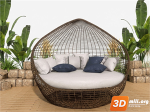 Outdoor Sofa Skp Files
